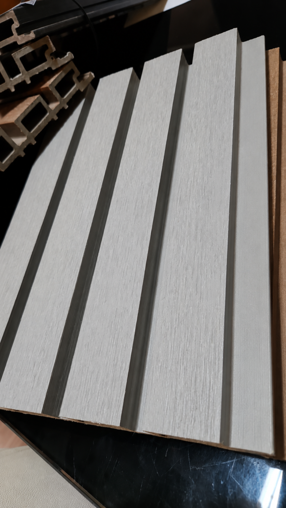 WPC Lambrín exterior muros y techos - Stone gray
